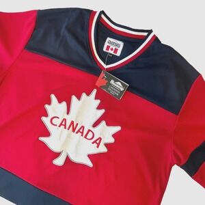 Snowcap Canada Hockey Jersey Size M Maple Leaf Souvenir NWT Red Navy
